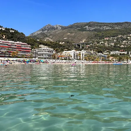 Cote D Azur Premier Sablettes Est Menton Beachfront