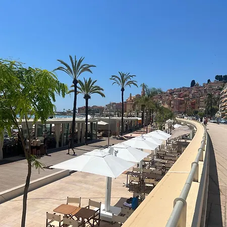 Cote D Azur Premier Sablettes Est Menton Beachfront Apartment